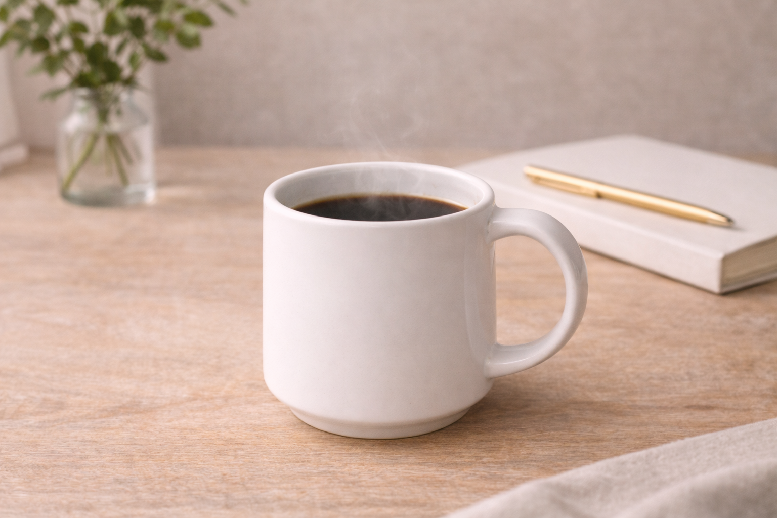 Minimal coffee mug style with calm and timeless design