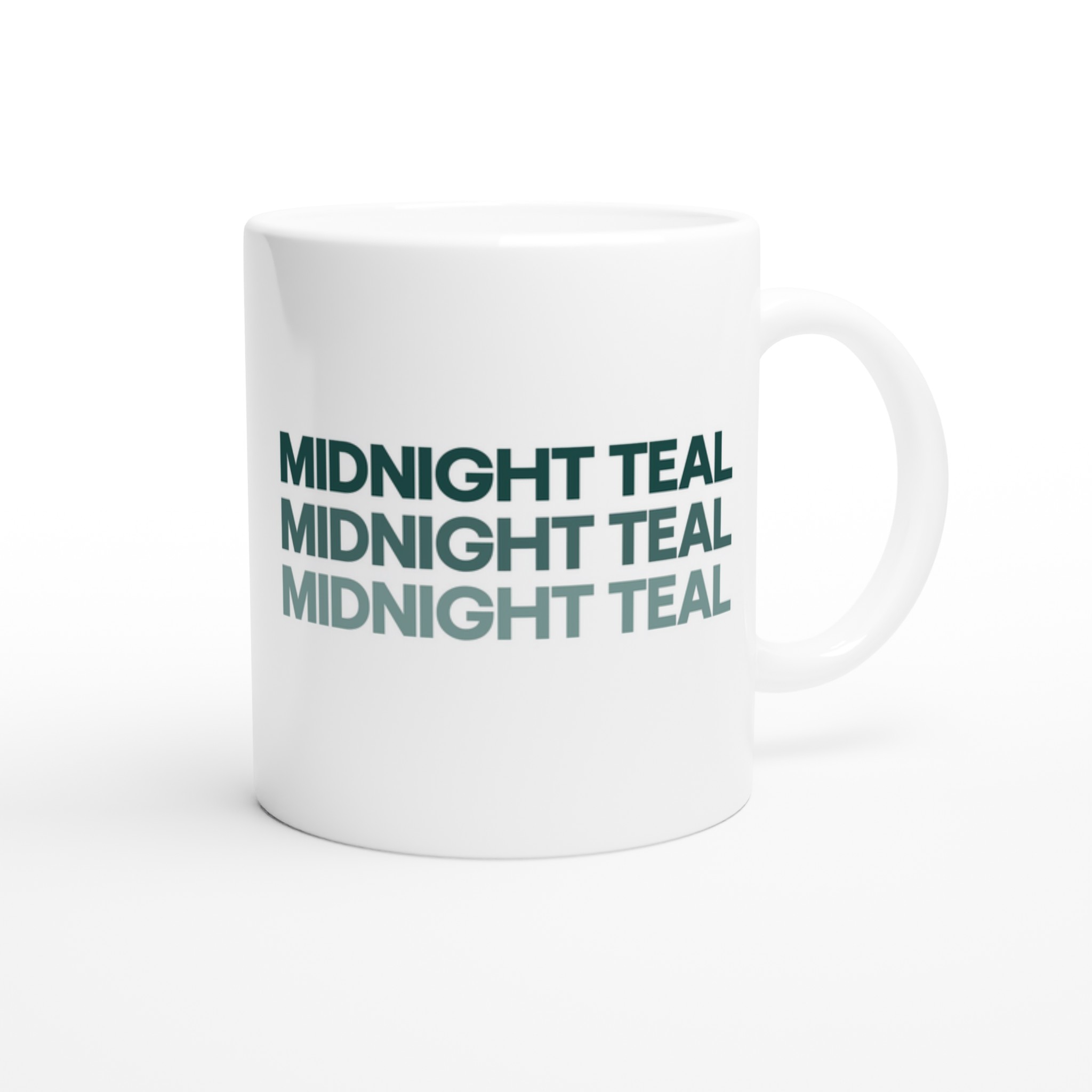 Mignight Teal Typography