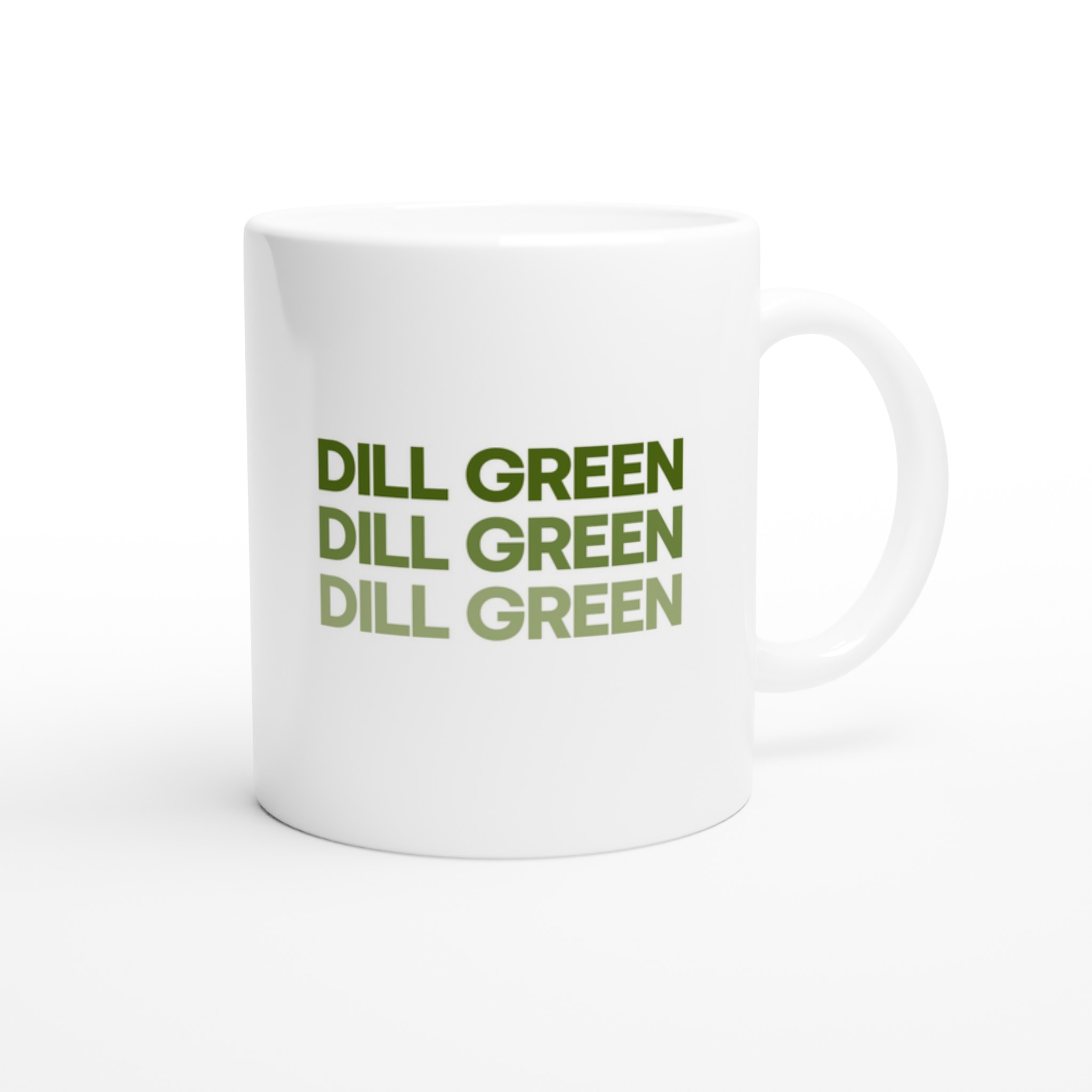 Dill Green Typography