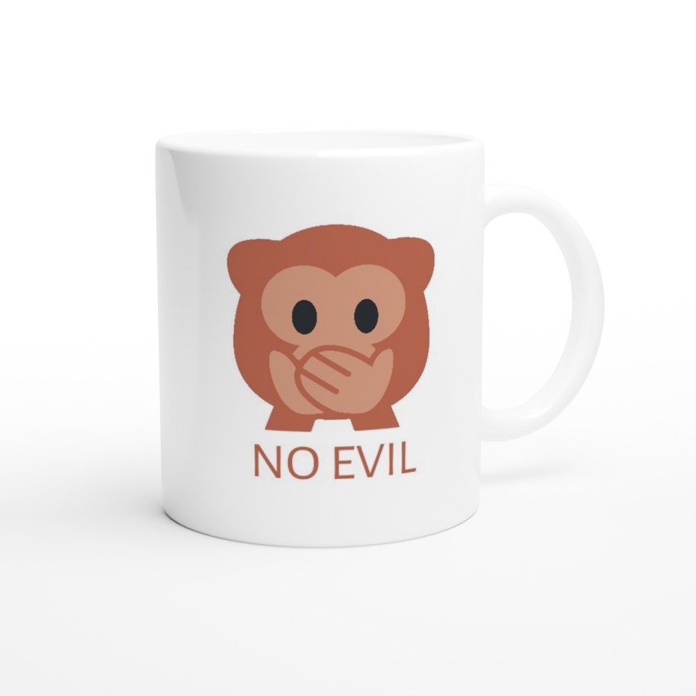 Speak No Evil Monkey Mug
