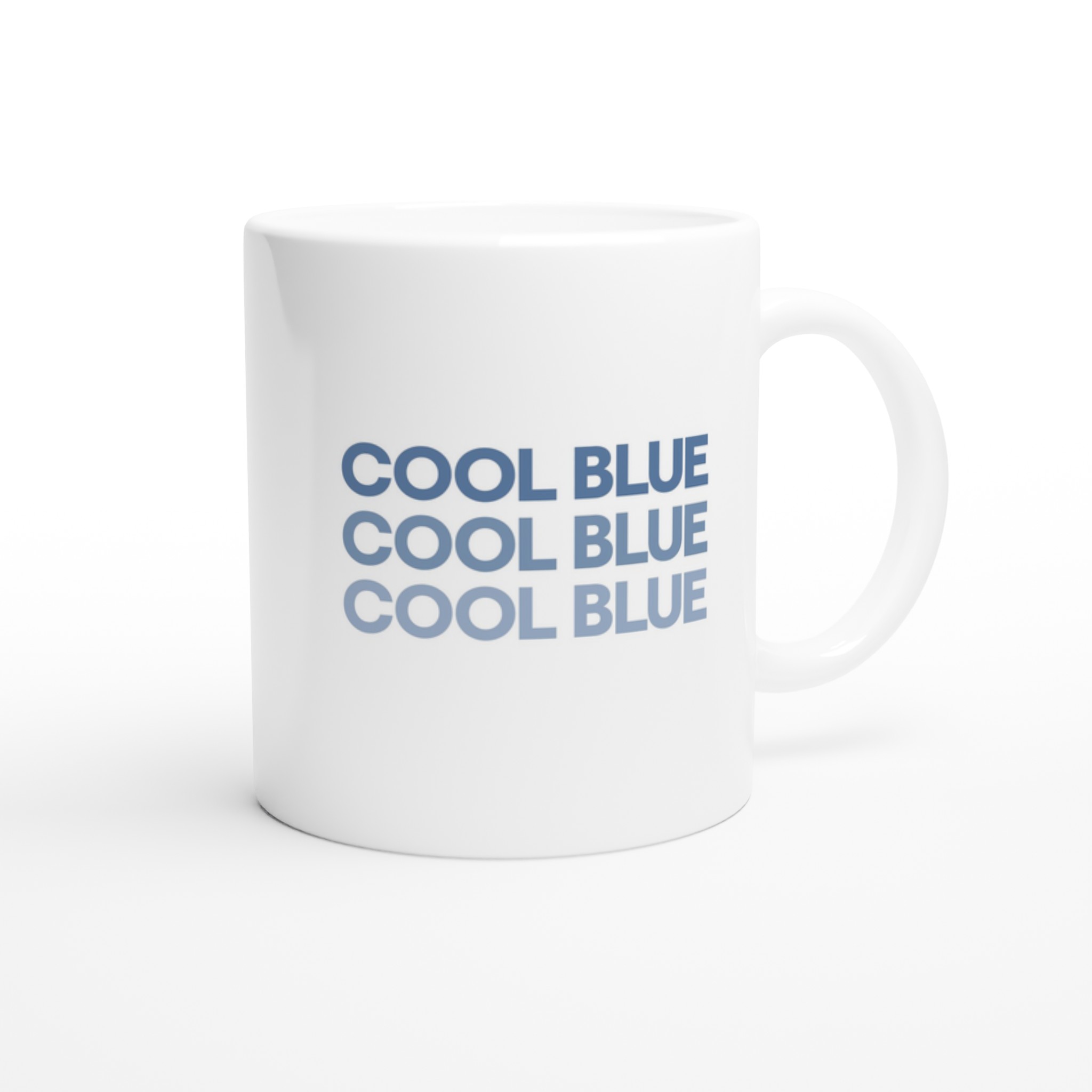 Cool Blue Typography